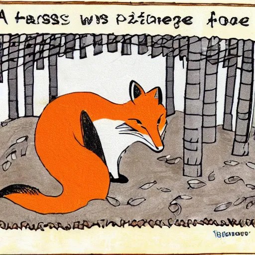 a fox guarding a hen house Stable Diffusion OpenArt