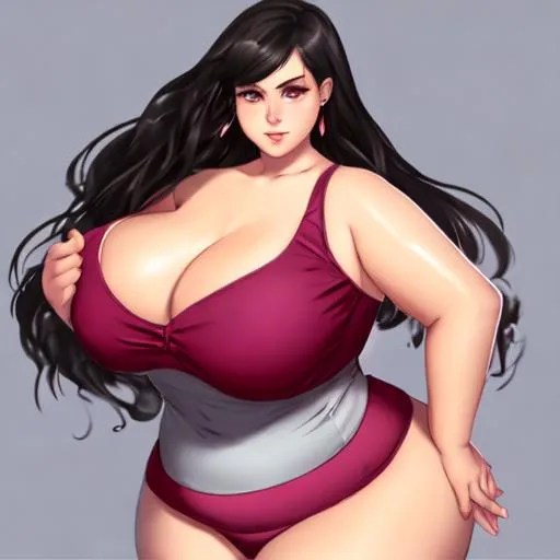 Draw bbw half body OpenArt