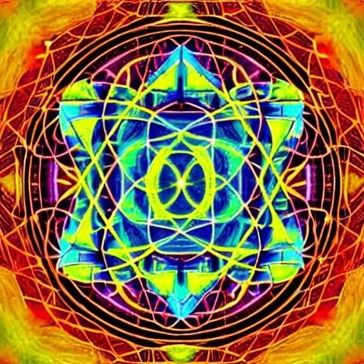 Sacred geometry helical shapes