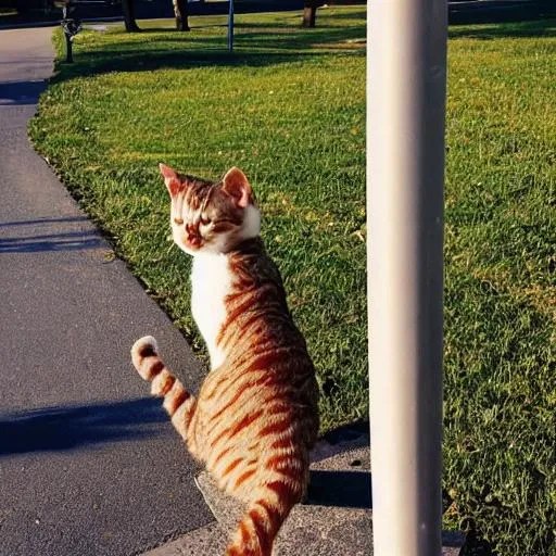 Cat eating trash OpenArt