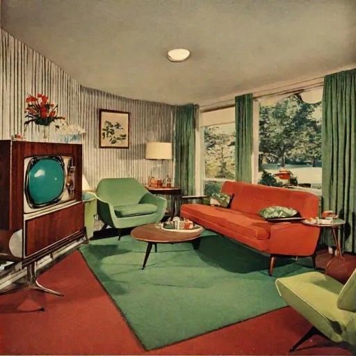 1950s MidCentury living room.