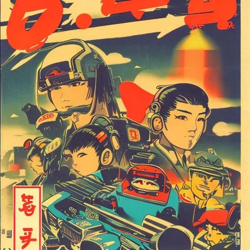 Retro, Japanese video game box art.