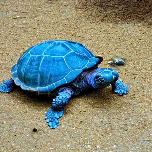 blue turtle,