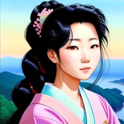 In this breathtaking pastel painting, we see a colos...