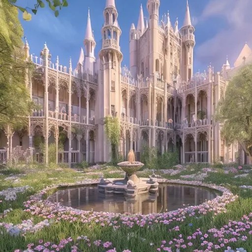 Spring court from court of Thornes and roses with an...