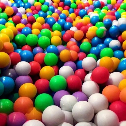 the backrooms filled with ball pit balls