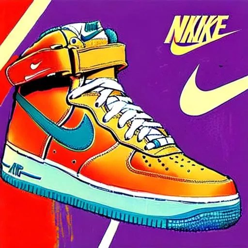 Nike Air Force One inspired in the impressionist art...