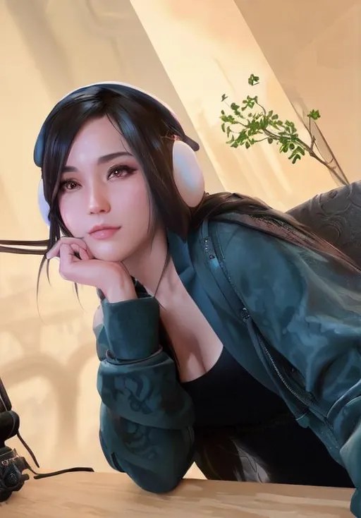 Splash art, front, wearing body accessories, epic In...