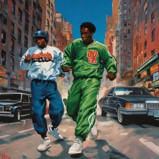 grim New York city battle, 90s big l street revolve...