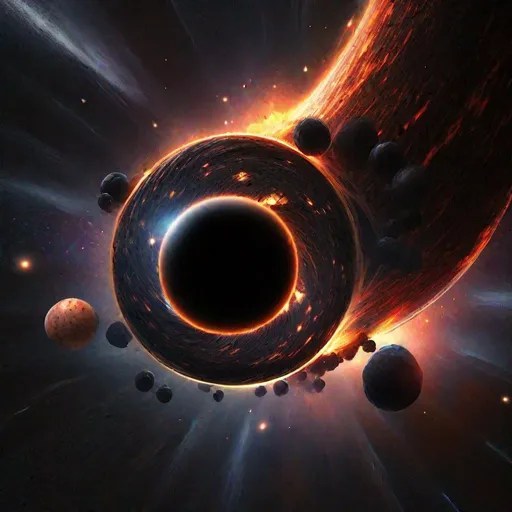 Black hole absorbing a