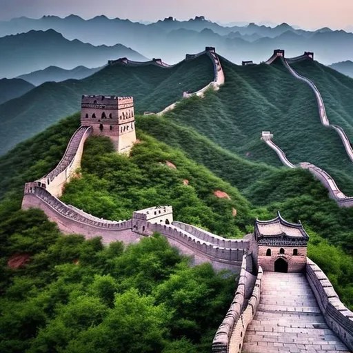 Ancient Great Wall of China.