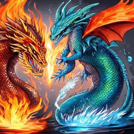 water dragon vs fire dragon