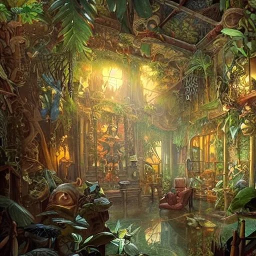 hyperreal ultra detailed intricate victorian jungle... OpenArt