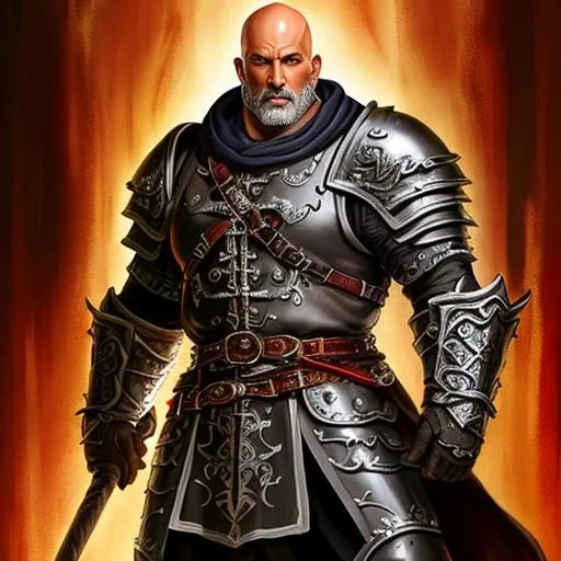 Diablo monk, Golias D&D, leather armor, gray skin, b... OpenArt