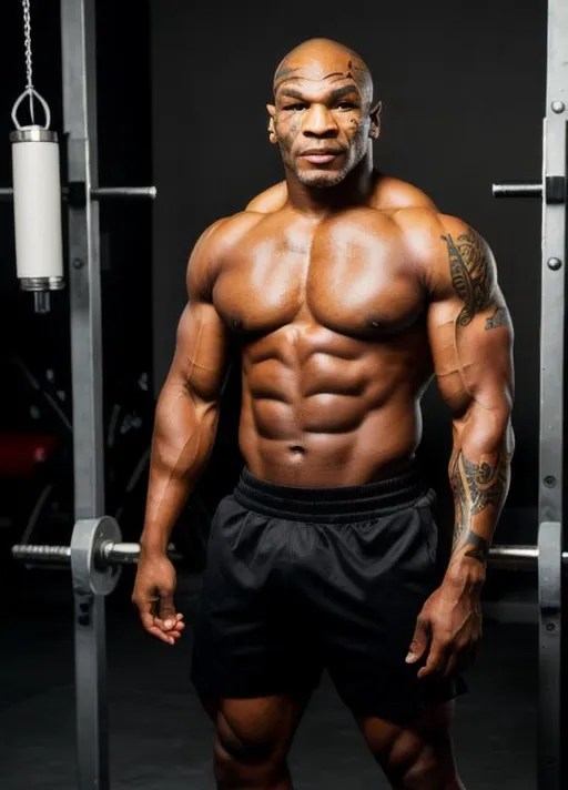 Bodybuilder Mike Tyson Full Body