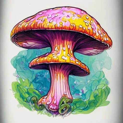 make me a picture of a mystical fantasy chanterelle...