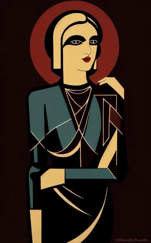 Art Deco Painting OpenArt