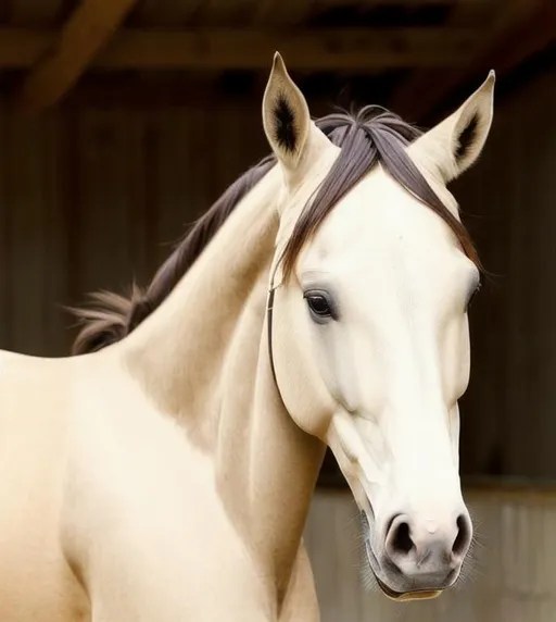 a beautiful stuning buckskin horse, good proportion,... OpenArt