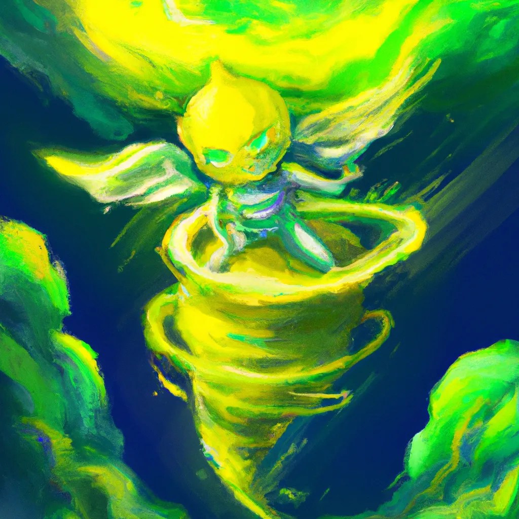 Kawaii cyberpunk lemon superhero flying around a gig... OpenArt