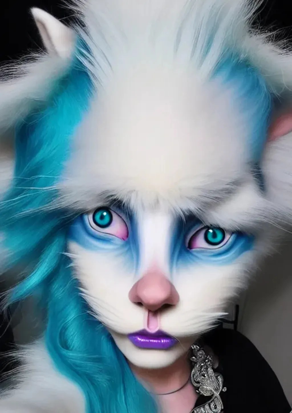 young cat girly shapeshifter fursona humanoid with f... OpenArt