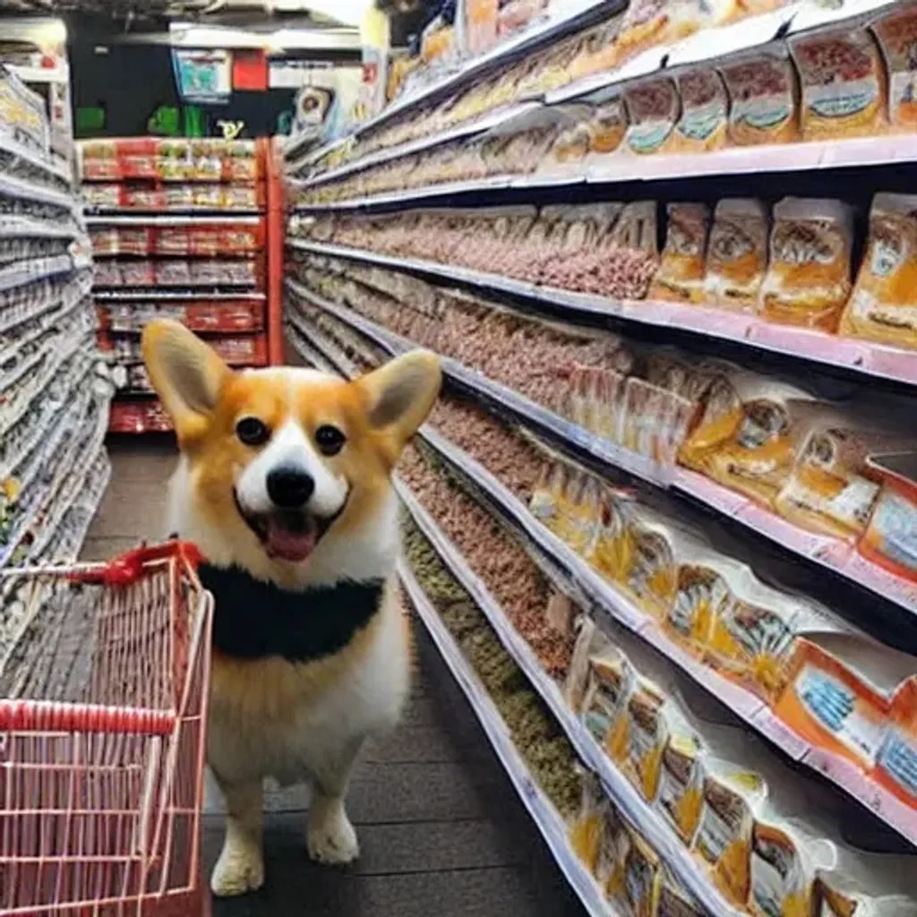 shopping for dog food OpenArt