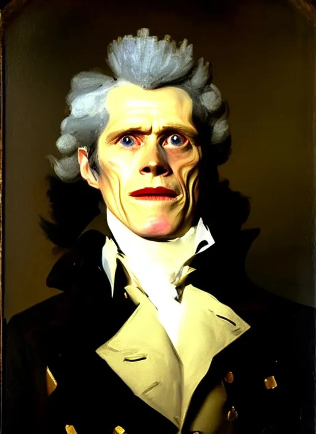 Portrait of Willem Dafoe by Gilbert Stuart OpenArt