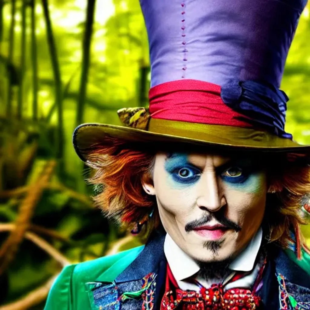 Johnny Depp as MadHatter, High Definition, Futurist... OpenArt