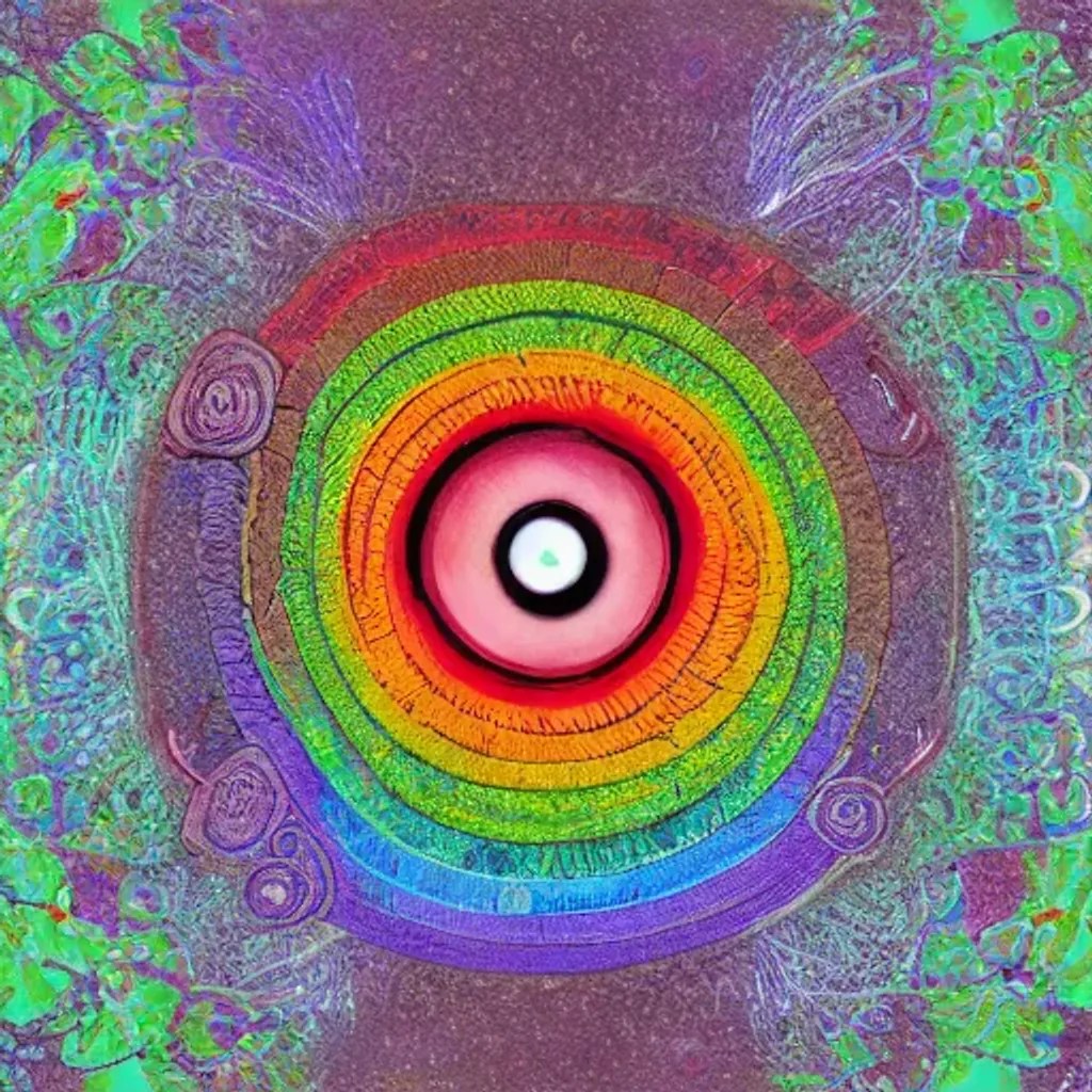 Rainbow third eye OpenArt