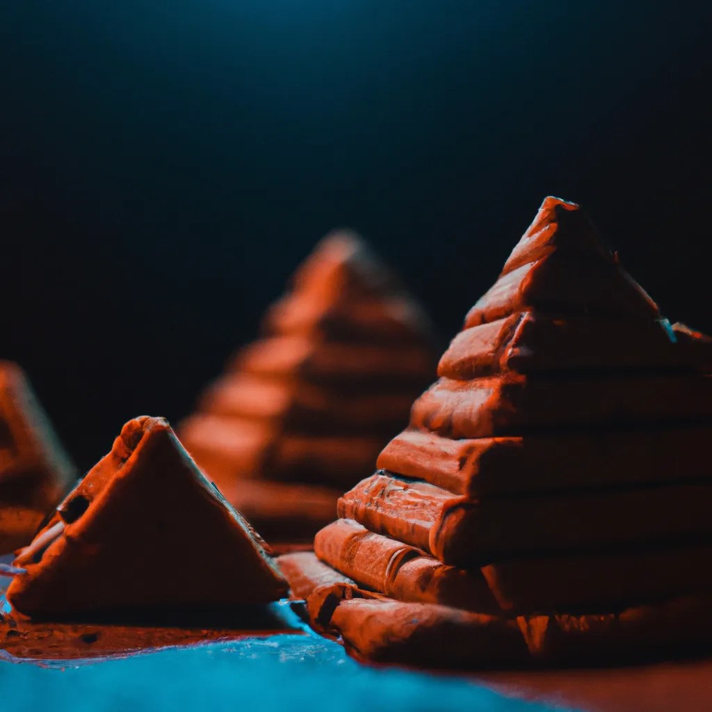 chocolate chip cookie pyramids in Ancient Egypt, cin... OpenArt