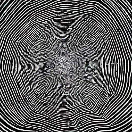 Black and White Vortex, High Resolution OpenArt