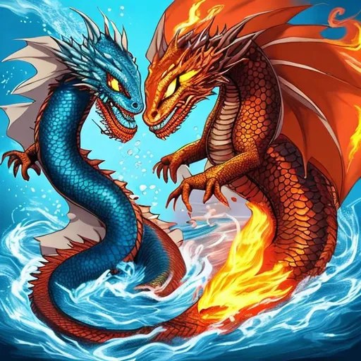 water dragon vs fire dragon