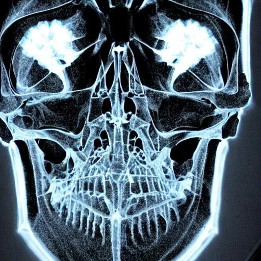 broken skull xray OpenArt