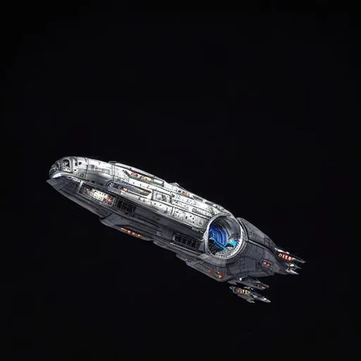 massive realistic spaceship with circular hangar, re... OpenArt