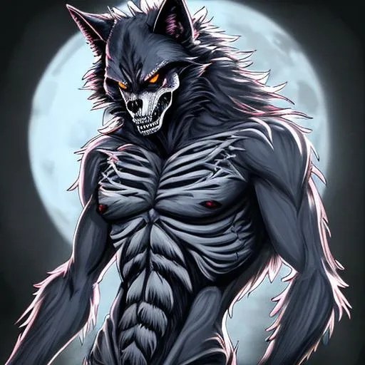 skeleton werewolf OpenArt
