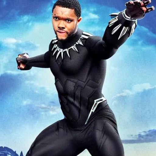 Trevor Noah as black panther OpenArt