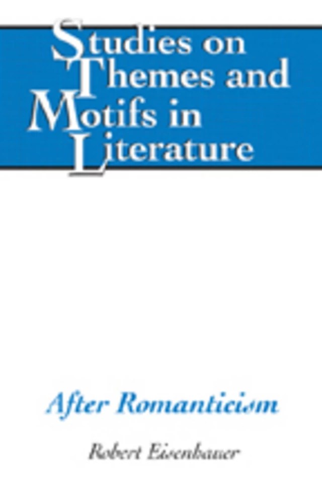 After Romanticism Peter Lang Verlag