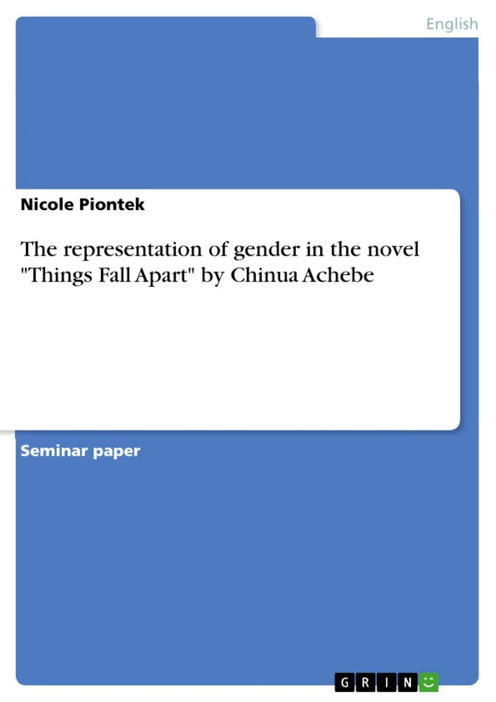 The representation of gender in the novel "Things Fall Apart" by Chinua