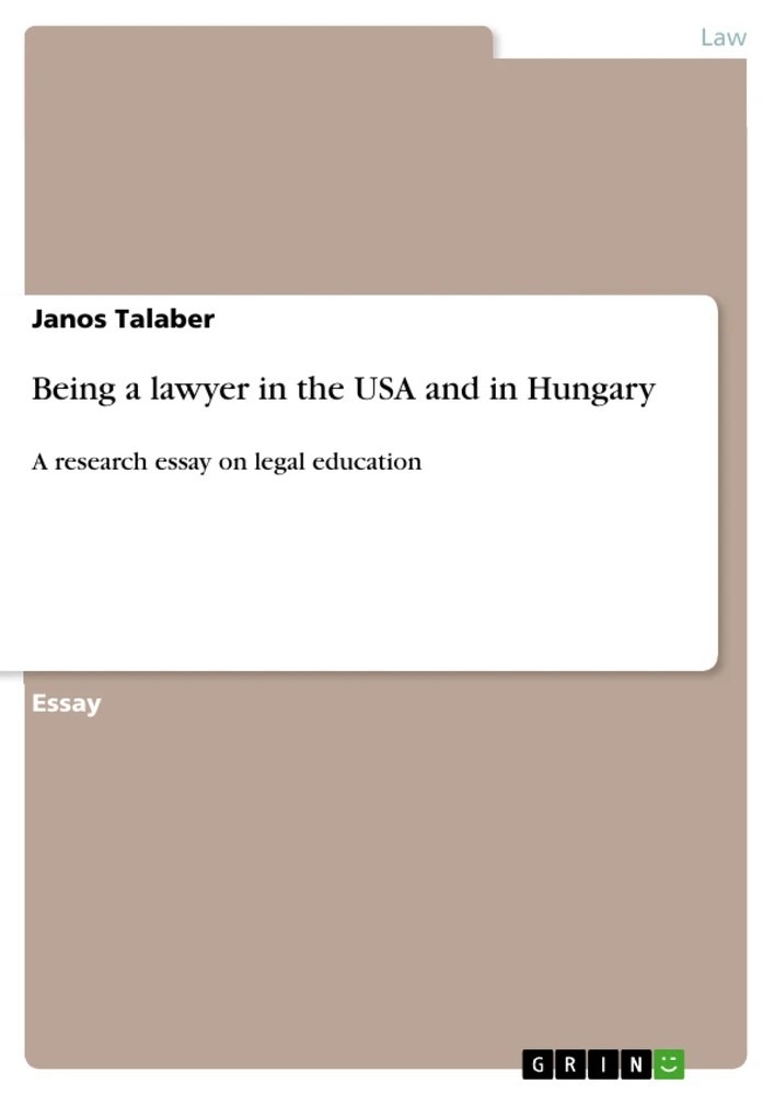 Being a lawyer in the USA and in Hungary GRIN Grin