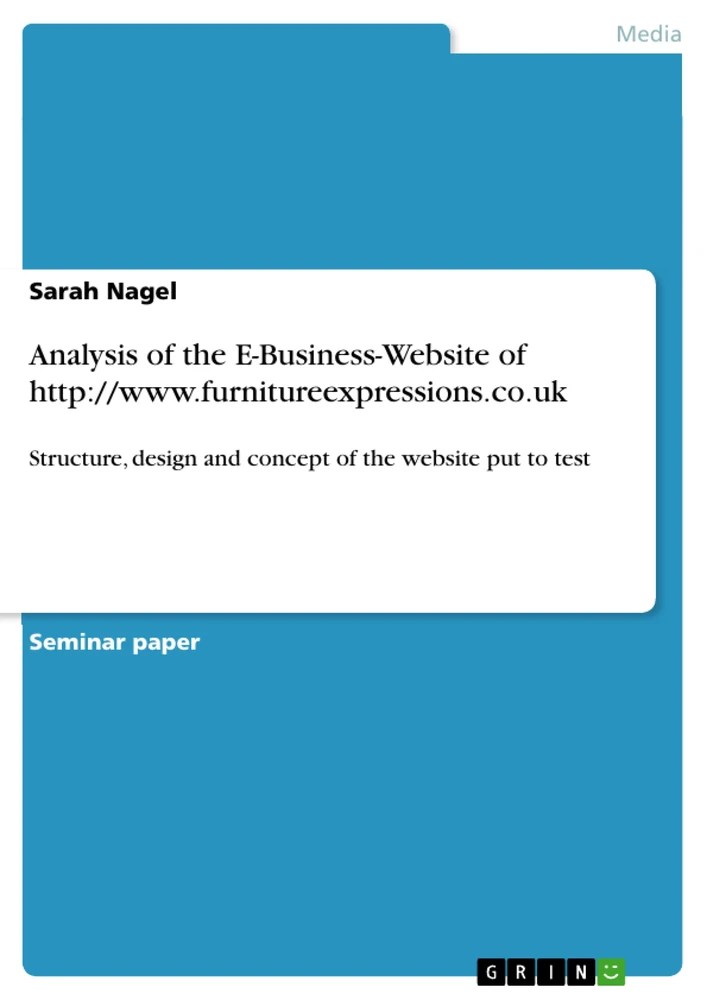 Analysis of the EBusinesssite of http//www.furnitureexpressions