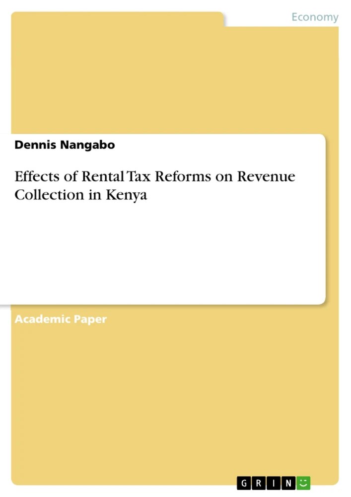 Effects of Rental Tax Reforms on Revenue Collection in Kenya GRIN Grin