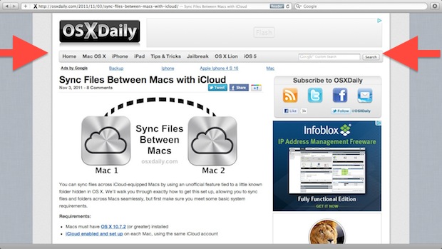 Resize Safari Windows While in Full Screen Mode | OSXDaily
