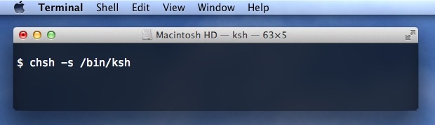 Change the Shell in Mac OS X Terminal