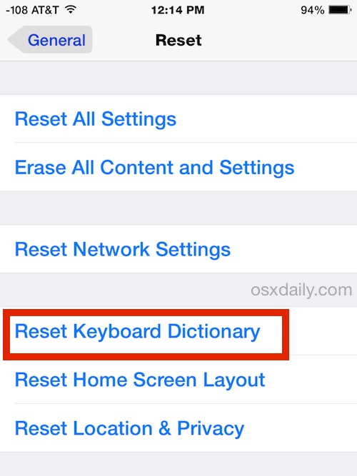 Reset AutoCorrect on iPhone or iPad to Fix Improper Word Corrections