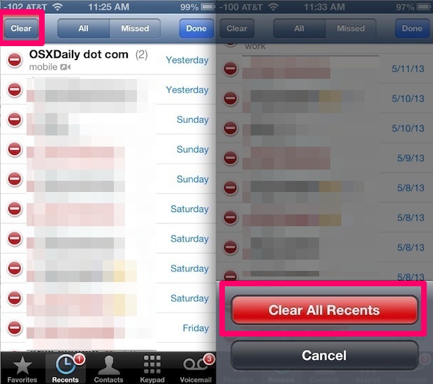 How to Clear Call History on the iPhone