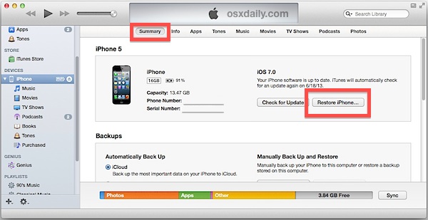 How to Downgrade iOS 7 Beta to iOS 6