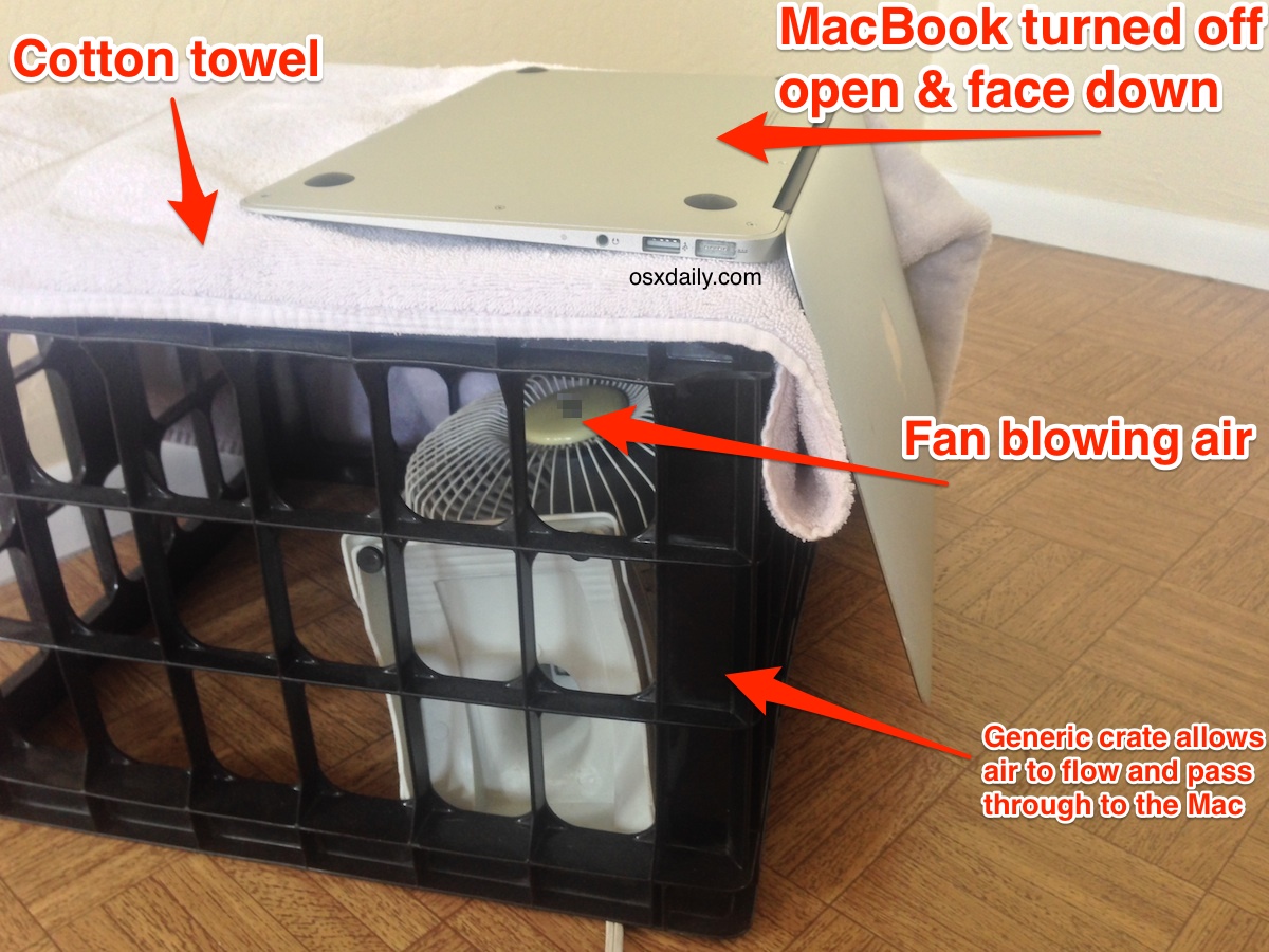 Spill Water on a MacBook Pro / Air? Here’s How You Might Be Able to