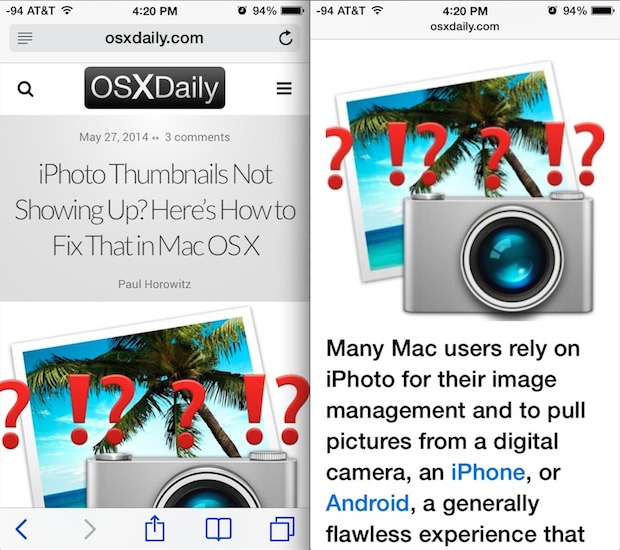 Use Safari Reader Mode for Improved Mobile Web Browsing & Reading on iPhone