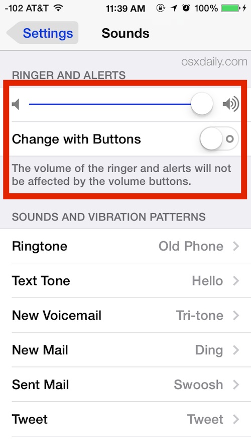 Prevent Volume Buttons from Changing the Ringer & Alert Levels on
