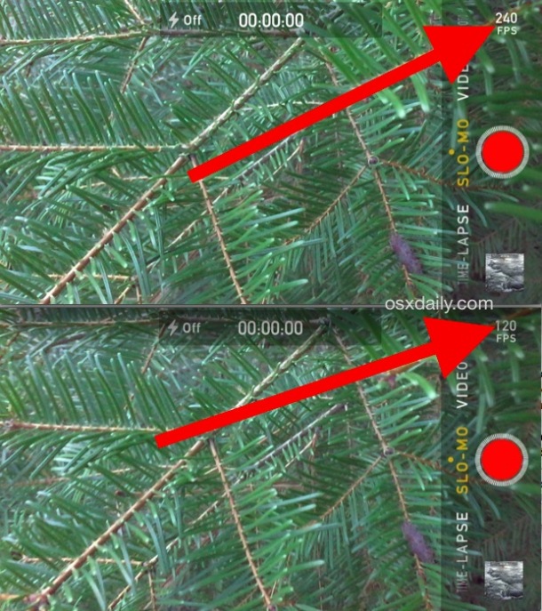 Change the Slow Motion Video Recording Speed on iPhone by Adjusting FPS