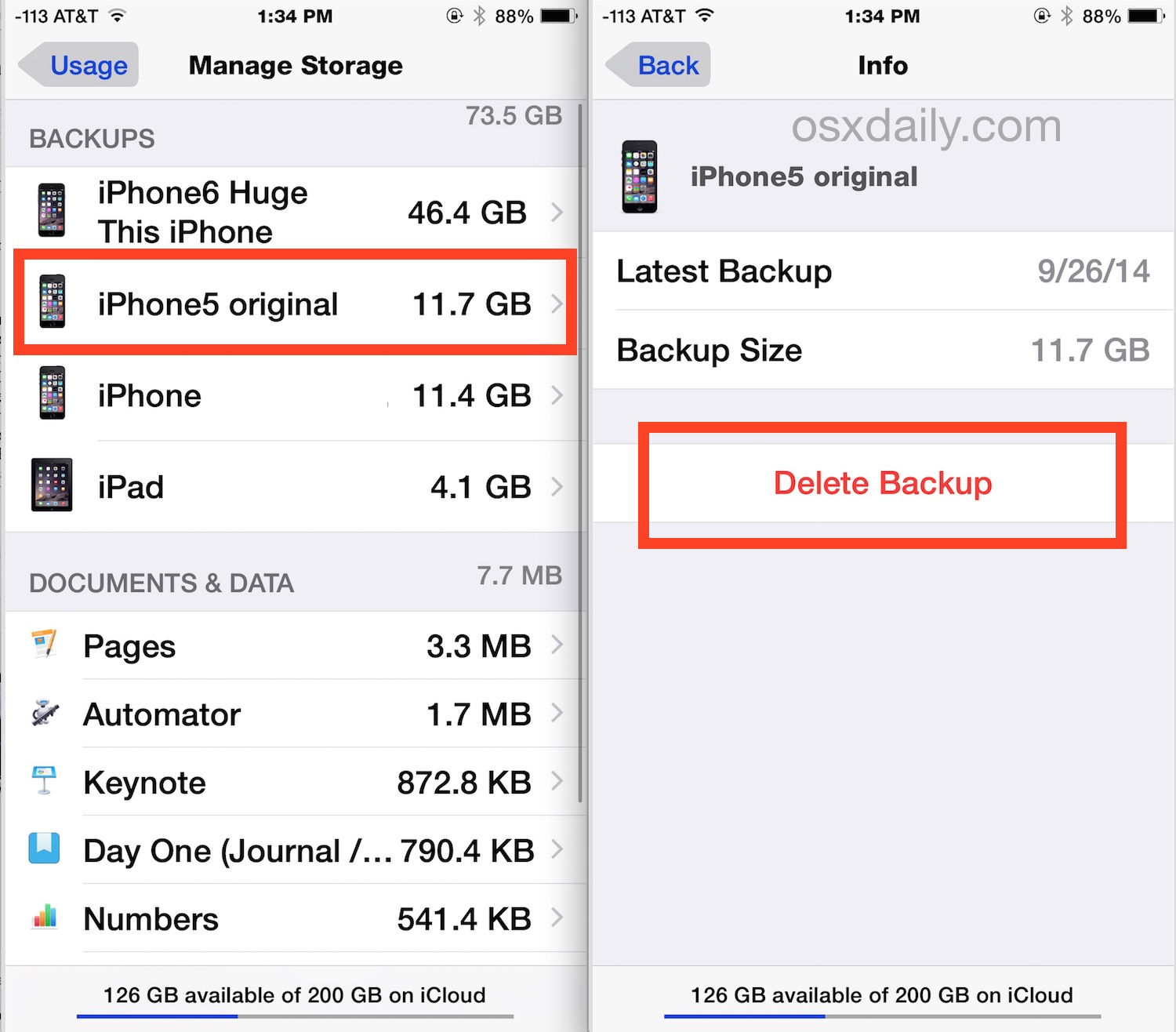 How to Delete Old iCloud Backups on iPhone & iPad (in iOS 9, iOS 8, iOS 7)